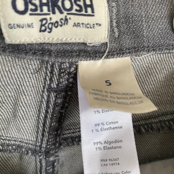 Oshkosh B'gosh Denim Capri pants 5T - Picture 3 of 4